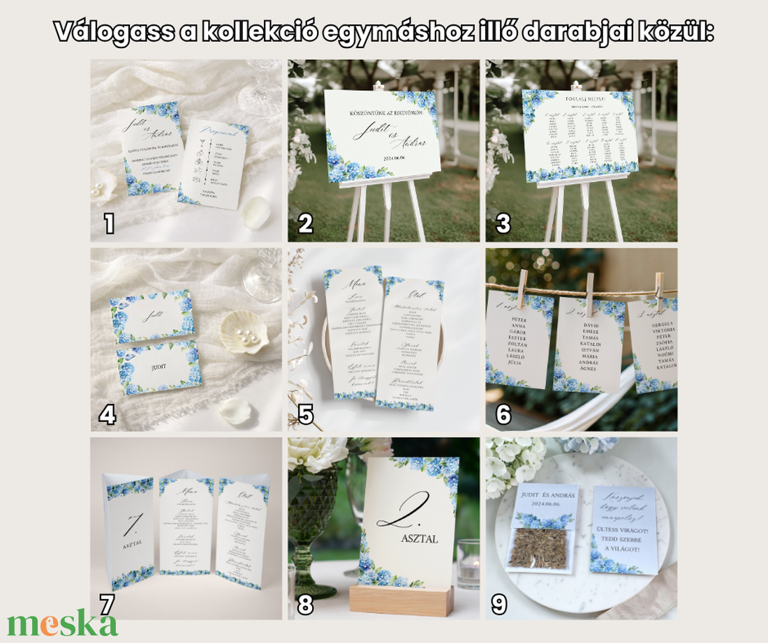 Esküvői köszönőajándék virágmag - Blue Dream - esküvő - emlék & ajándék - köszönőajándék - Meska.hu