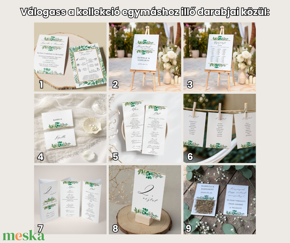 Esküvői köszönőajándék virágmag /eukaliptusz mintával/- L'Or Vert - esküvő - emlék & ajándék - köszönőajándék - Meska.hu