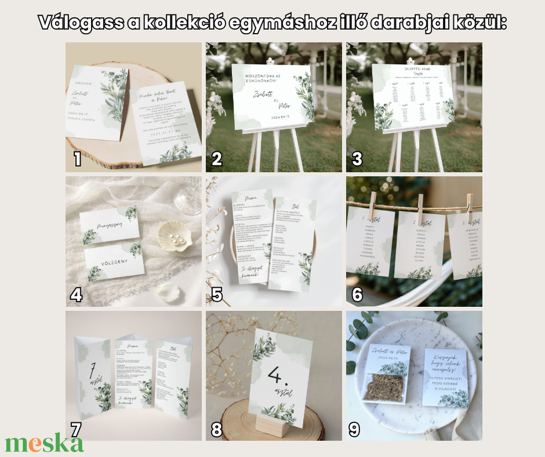 Esküvői tábla /köszöntőtábla/ültetésrend tábla/programtábla - Silent Nature (eukaliptuszos) - esküvő - dekoráció - tábla & jelzés - Meska.hu