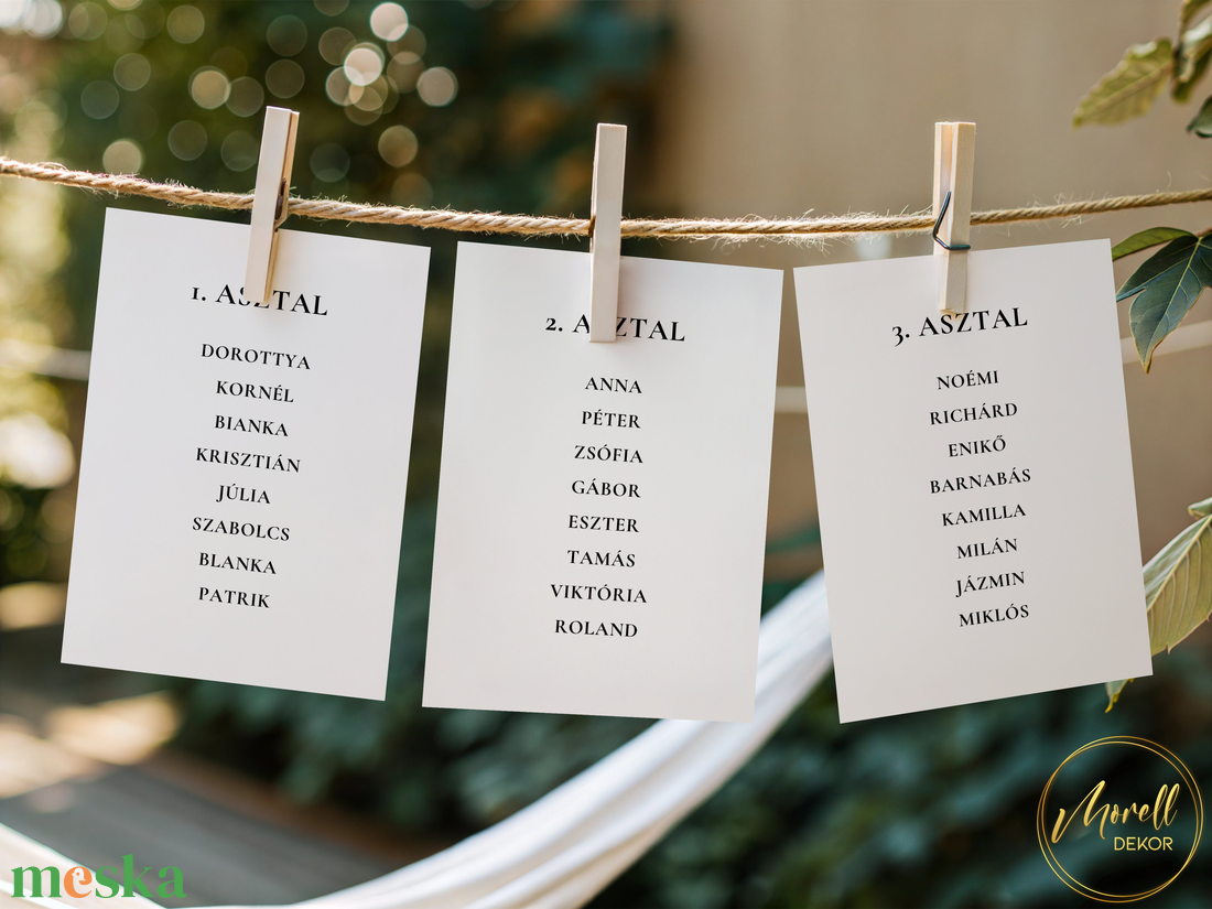 Esküvői ültetőkártya/ ültető / névkártya / asztali névkártya / vendég névtábla - The Black Type (modern minimalista) - esküvő - meghívó & kártya - meghívó - Meska.hu