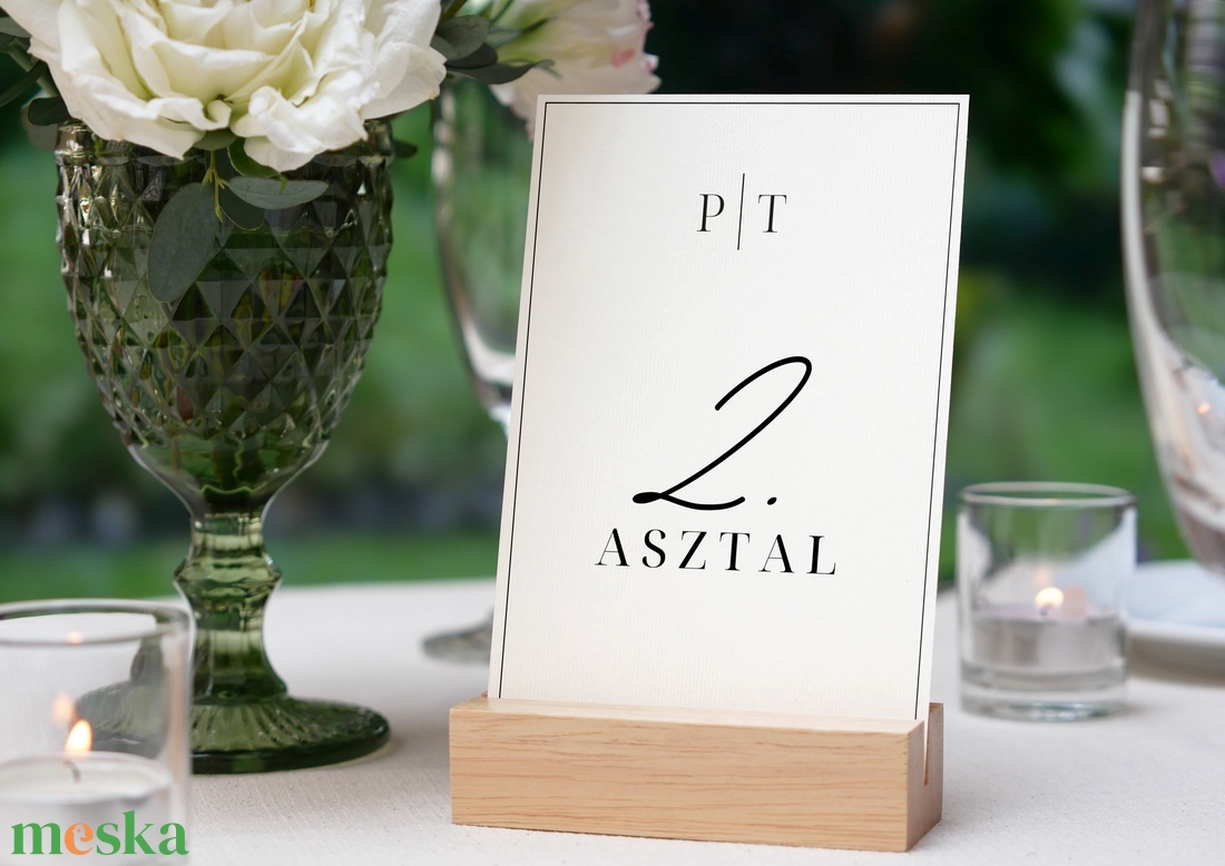 Esküvő asztalszám/asztaljelölő/asztalszám kártya/asztalszámozás/asztali dekorác -Fekete luxus - esküvő - dekoráció - asztalszám - Meska.hu