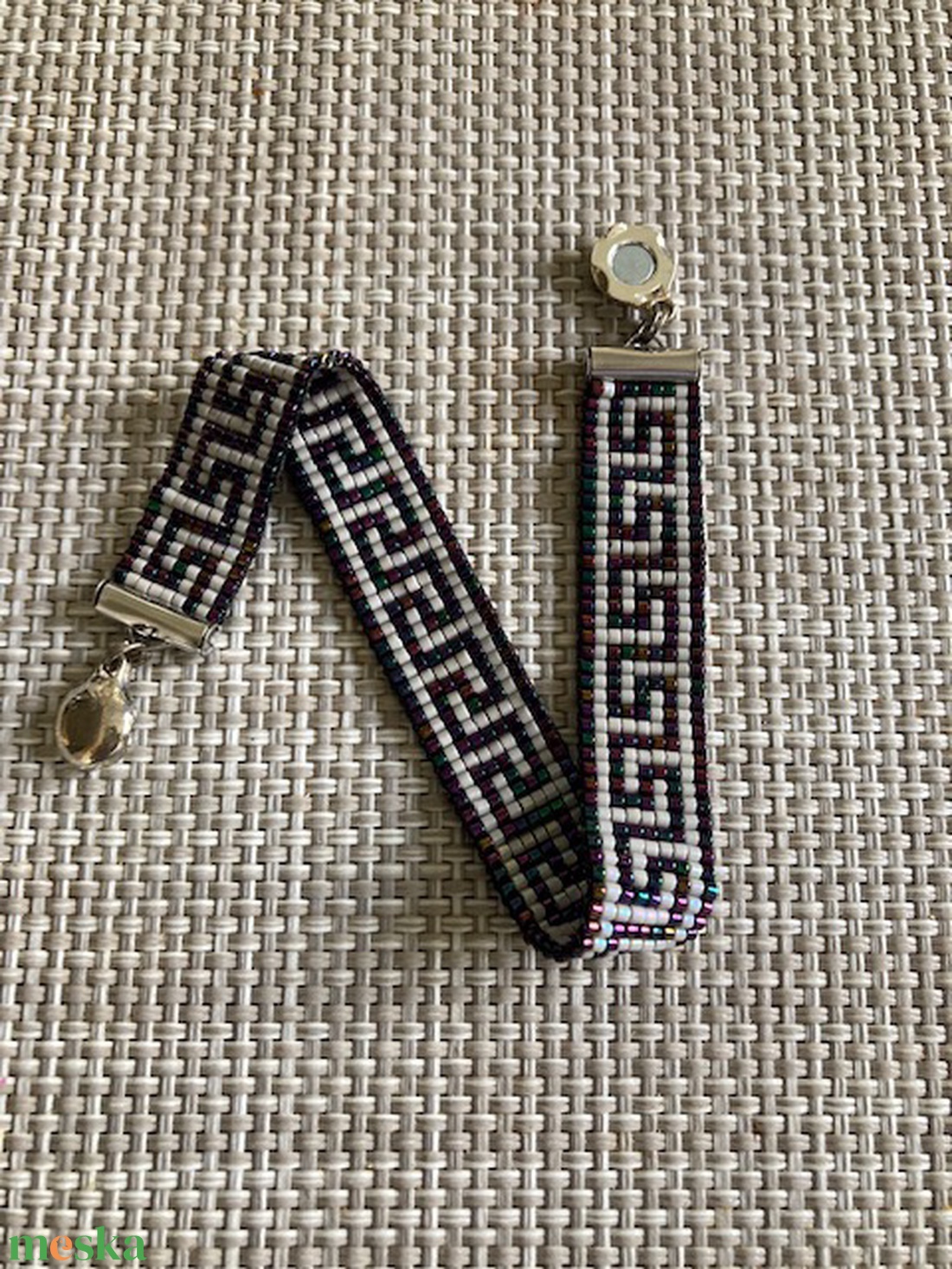 Görög mintás karkötő - ékszer - karkötő - gyöngyös karkötő - Meska.hu