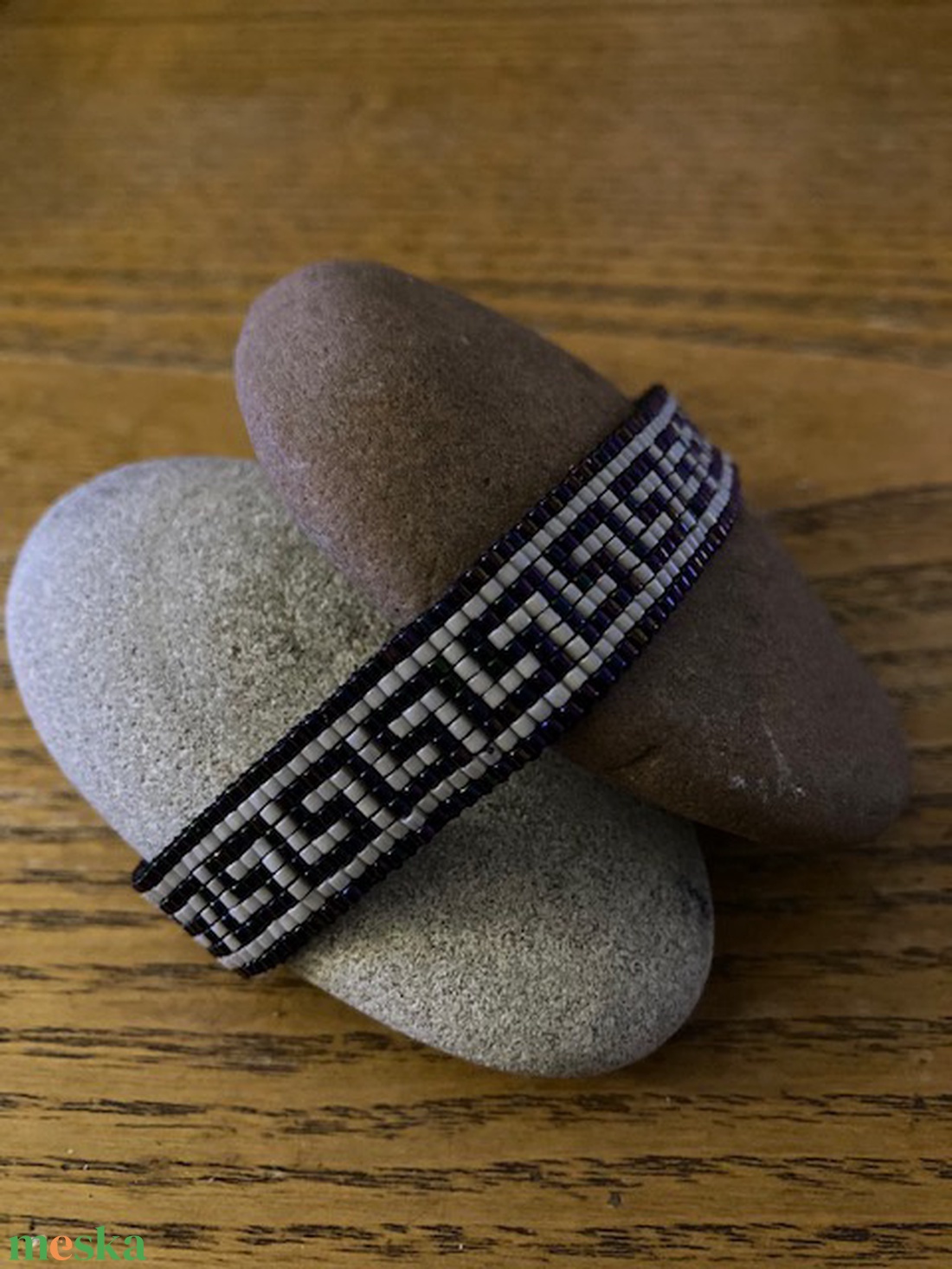 Görög mintás karkötő - ékszer - karkötő - gyöngyös karkötő - Meska.hu