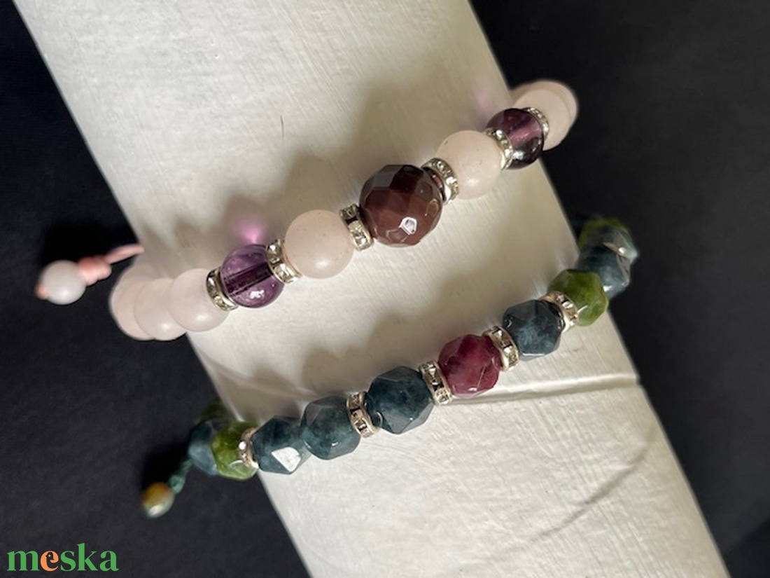 Karkötő ásványgyöngyből - ékszer - karkötő - gyöngyös karkötő - Meska.hu