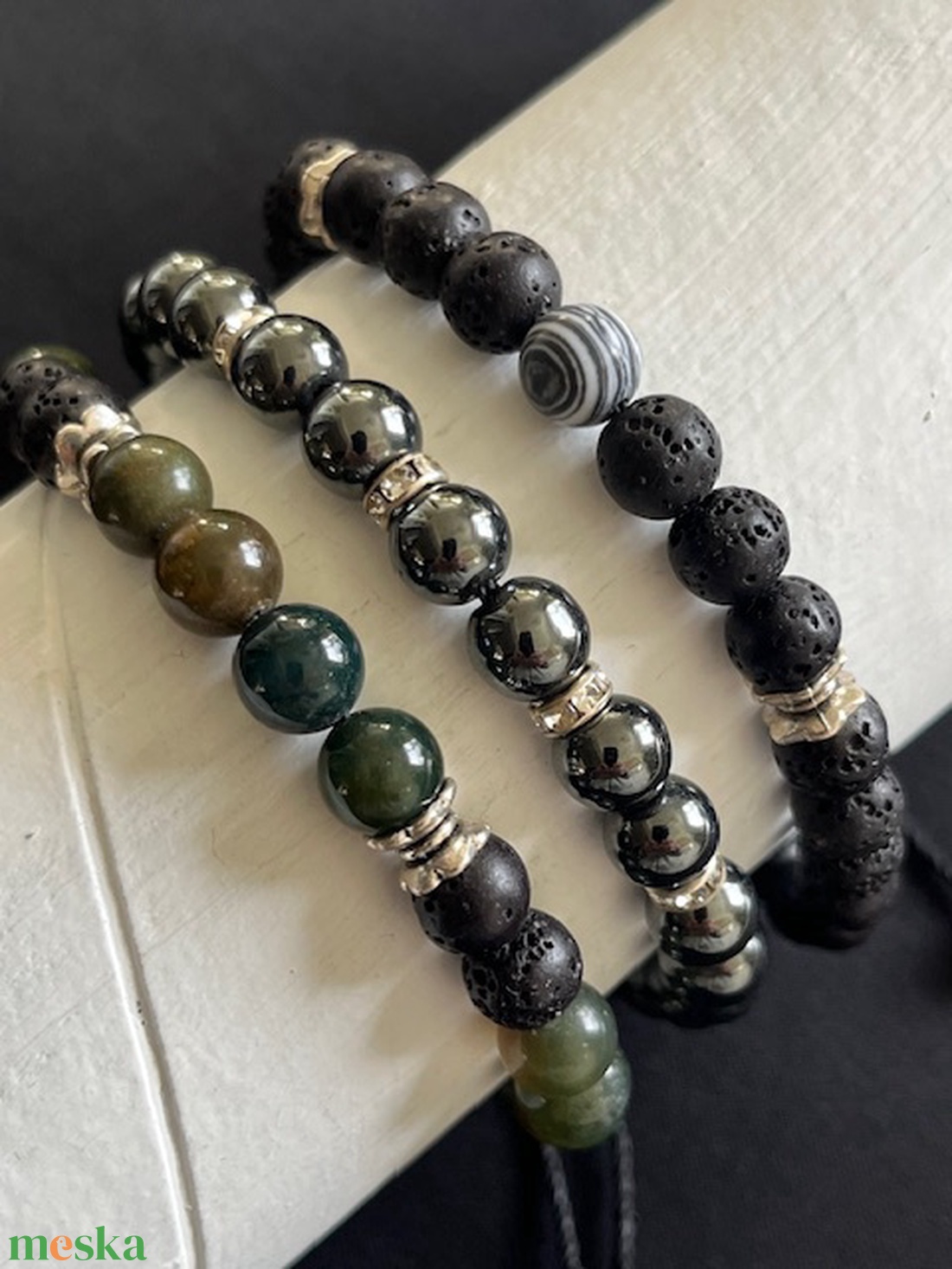 Ásványkarkötők - ékszer - karkötő - gyöngyös karkötő - Meska.hu