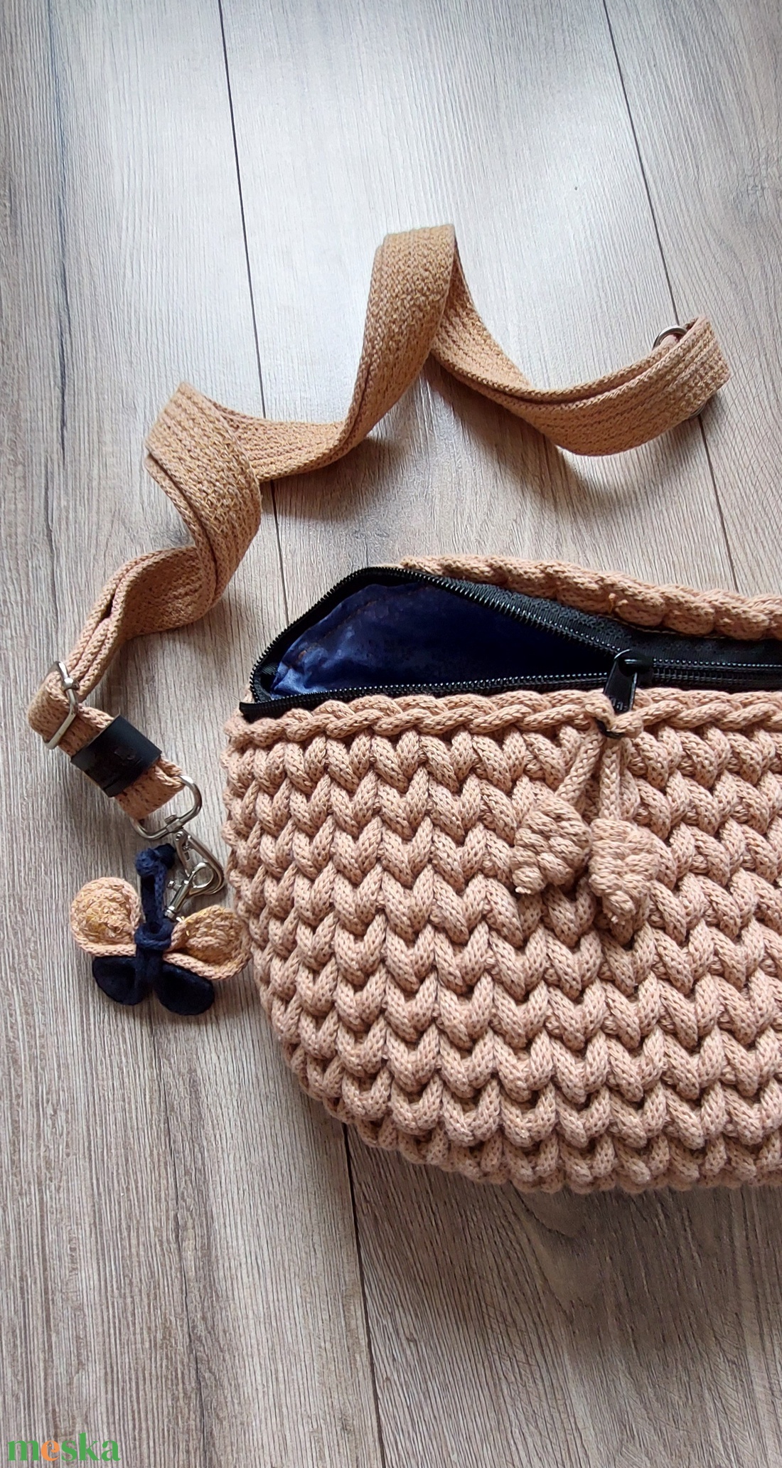 Mocca Mousse - Horgolt Övtáska  - táska & tok - övtáska - Meska.hu