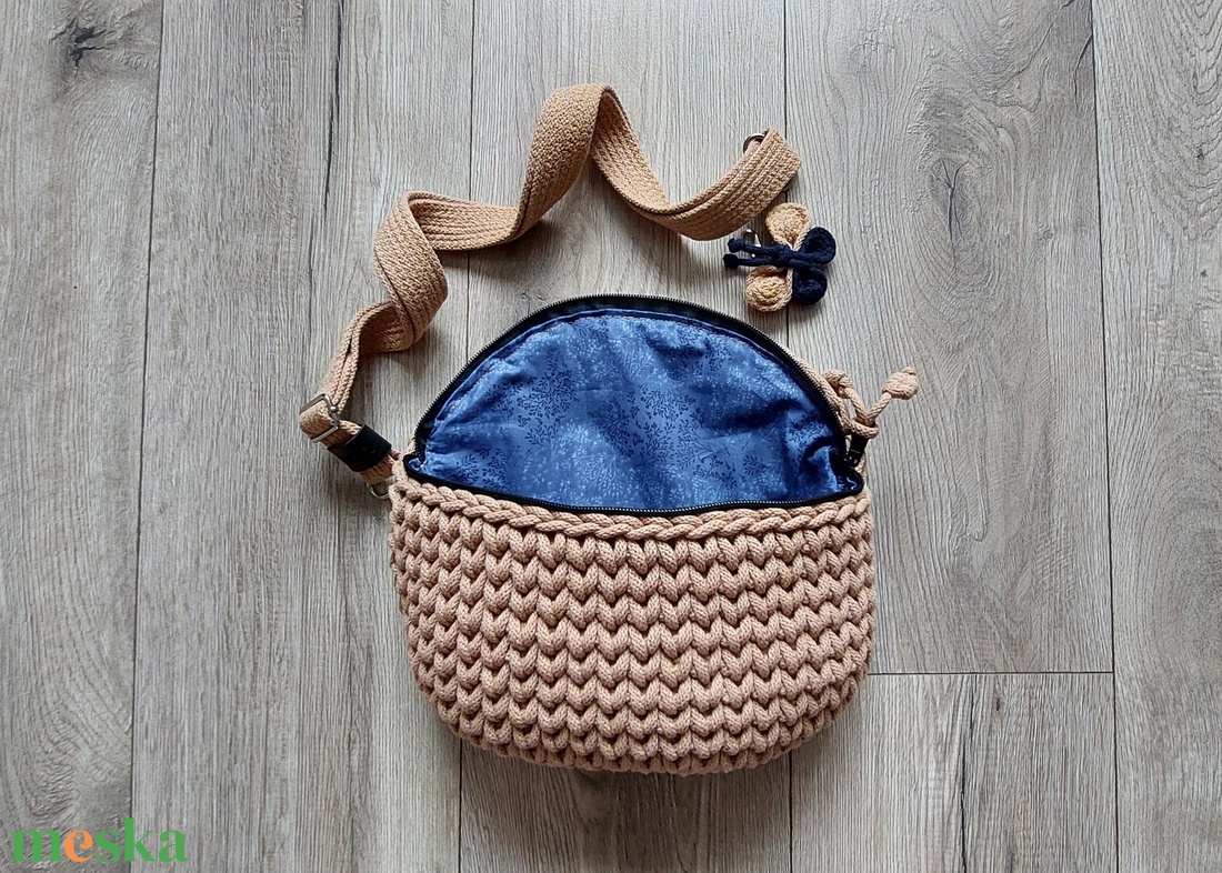 Mocca Mousse - Horgolt Övtáska  - táska & tok - övtáska - Meska.hu