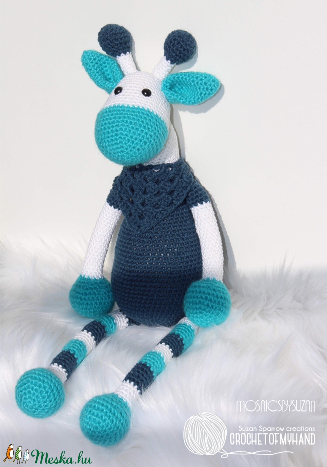Horgolt zsiráf amigurumi - Benjámin - - Meska.hu Horgolt zsiráf amigurumi - Benjámin - - Meska.hu