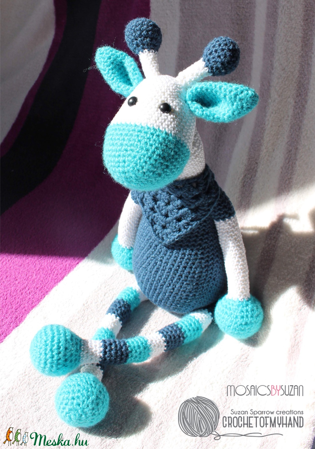 Horgolt zsiráf amigurumi - Benjámin - - Meska.hu Horgolt zsiráf amigurumi - Benjámin - - Meska.hu