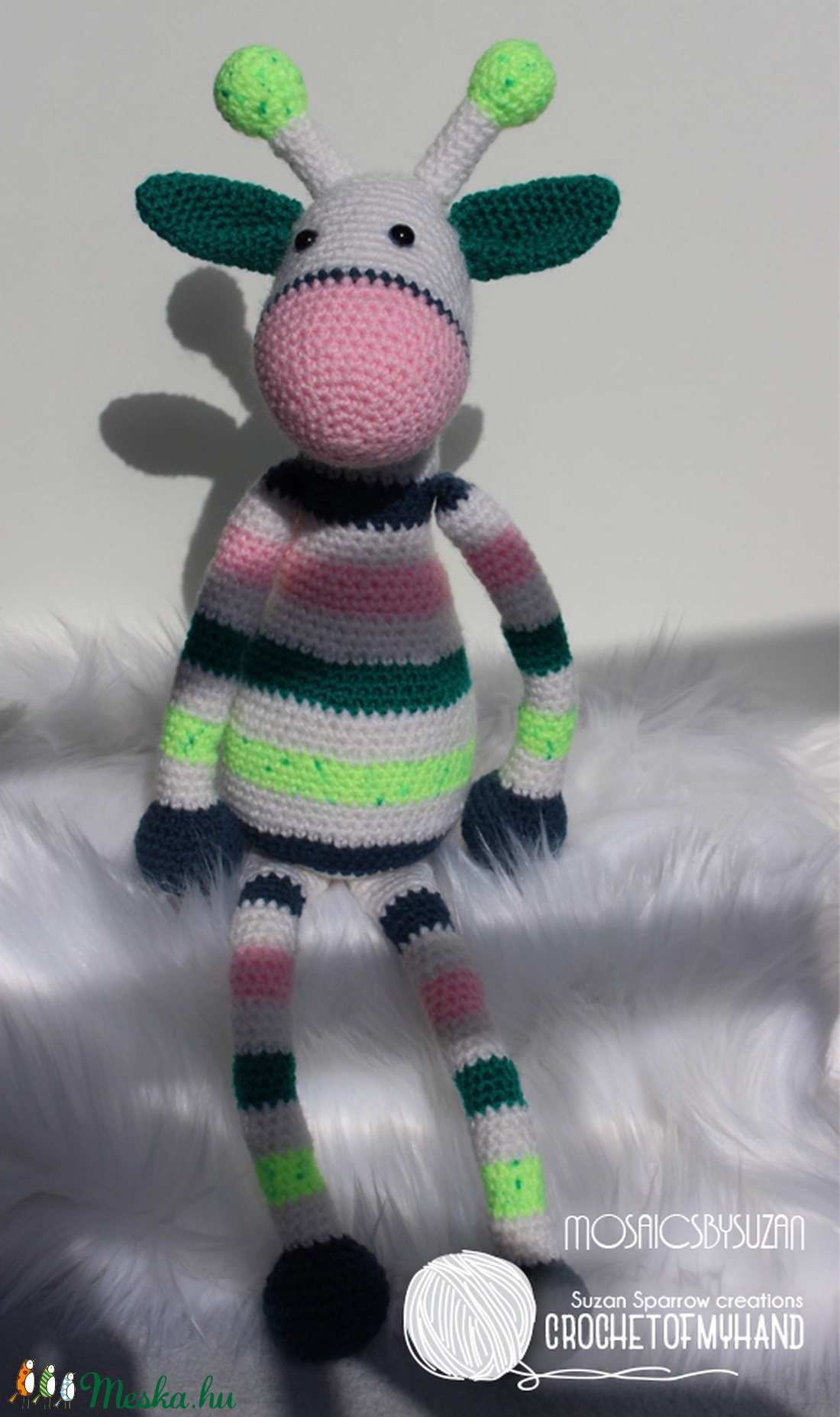 Horgolt zsiráf amigurumi - Rose - játék & sport - plüssállat & játékfigura - zsiráf - Meska.hu Horgolt zsiráf amigurumi - Rose - játék & sport - plüssállat & játékfigura - zsiráf - Meska.hu