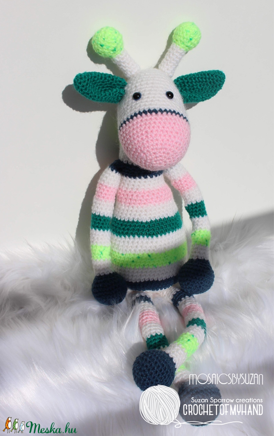 Horgolt zsiráf amigurumi - Rose - játék & sport - plüssállat & játékfigura - zsiráf - Meska.hu Horgolt zsiráf amigurumi - Rose - játék & sport - plüssállat & játékfigura - zsiráf - Meska.hu