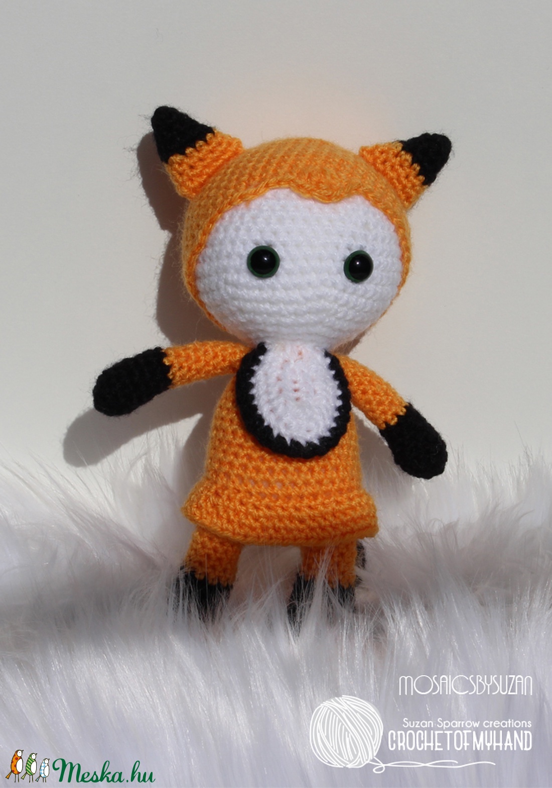 Horgolt róka baba amigurumi - Roxána - játék & sport - plüssállat & játékfigura - róka - Meska.hu Horgolt róka baba amigurumi - Roxána - játék & sport - plüssállat & játékfigura - róka - Meska.hu