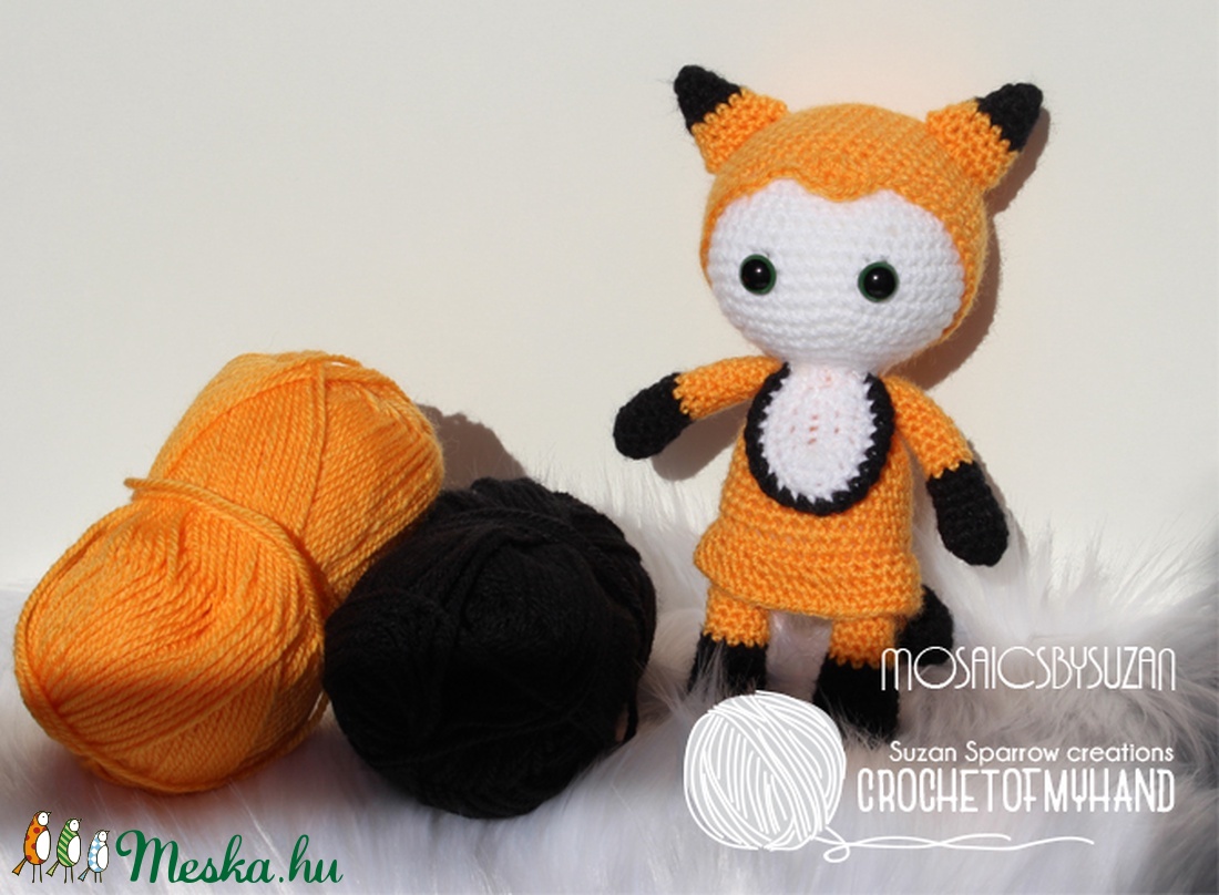 Horgolt róka baba amigurumi - Roxána - játék & sport - plüssállat & játékfigura - róka - Meska.hu Horgolt róka baba amigurumi - Roxána - játék & sport - plüssállat & játékfigura - róka - Meska.hu