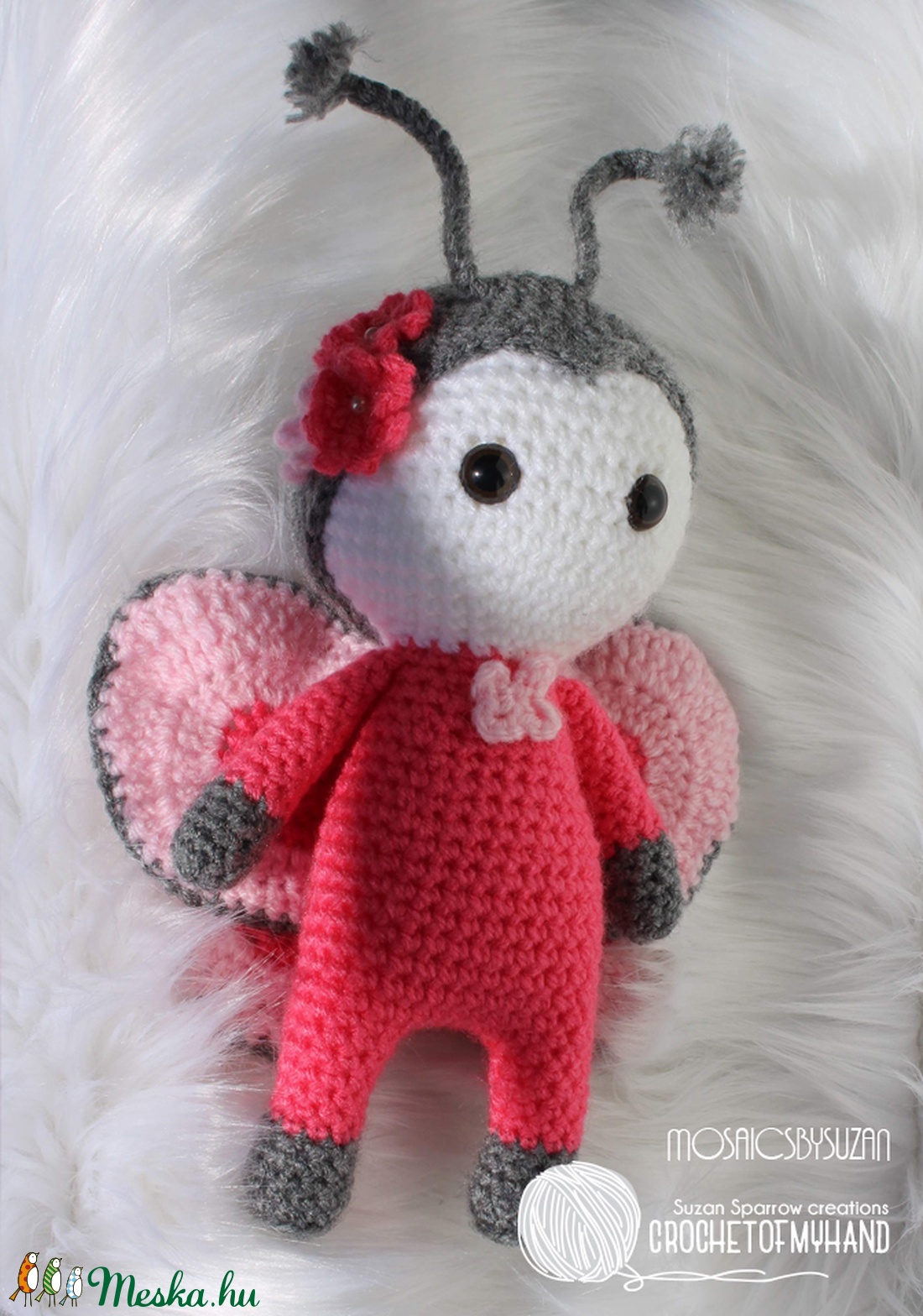 Horgolt pillangó baba amigurumi - Pillangó Panna - - Meska.hu Horgolt pillangó baba amigurumi - Pillangó Panna - - Meska.hu