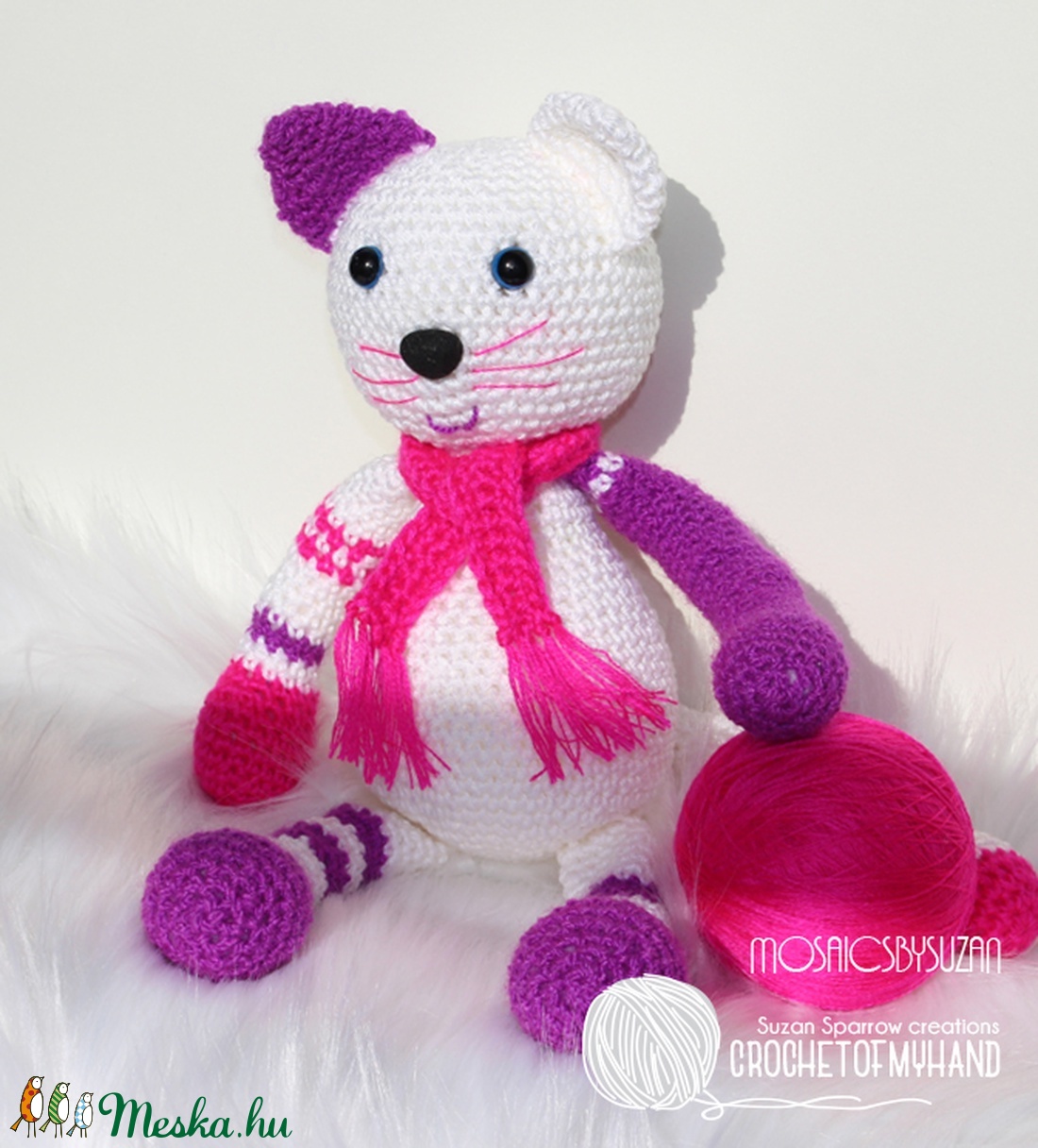 Horgolt cica amigurumi - Hédi -  - Meska.hu