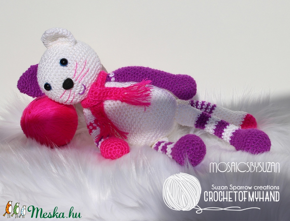 Horgolt cica amigurumi - Hédi -  - Meska.hu