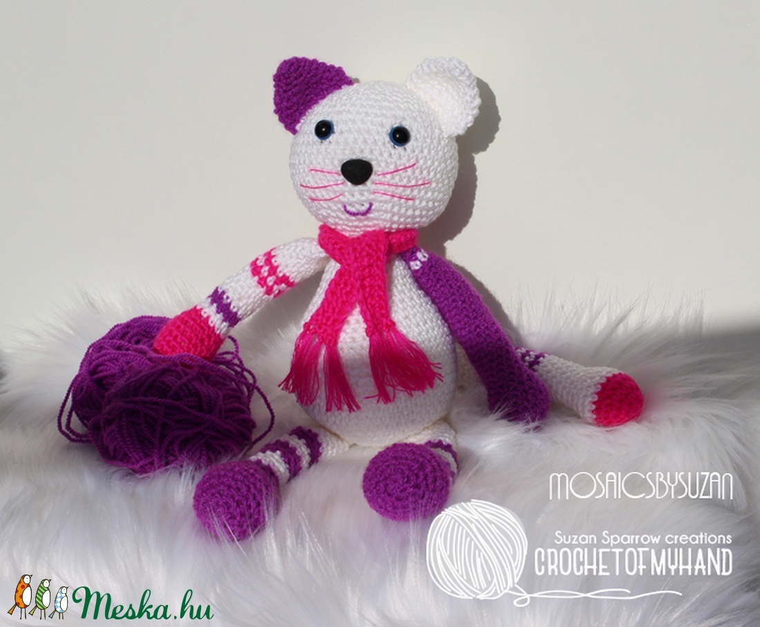 Horgolt cica amigurumi - Hédi -  - Meska.hu