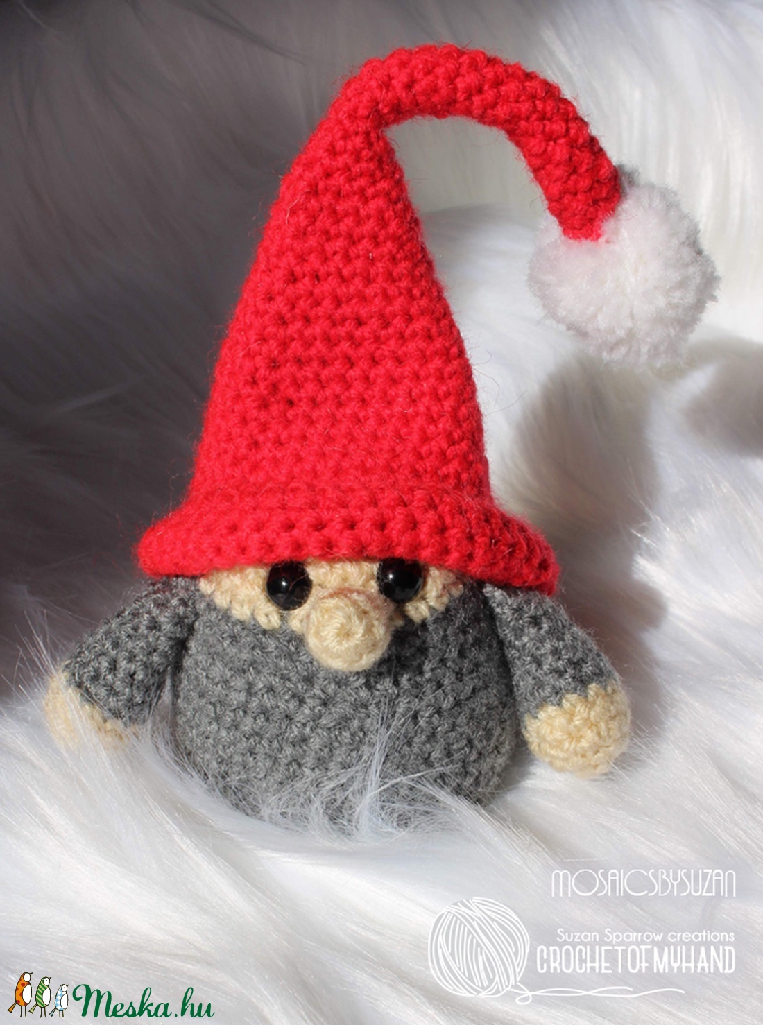 Horgolt manó amigurumi - Huba -  - Meska.hu