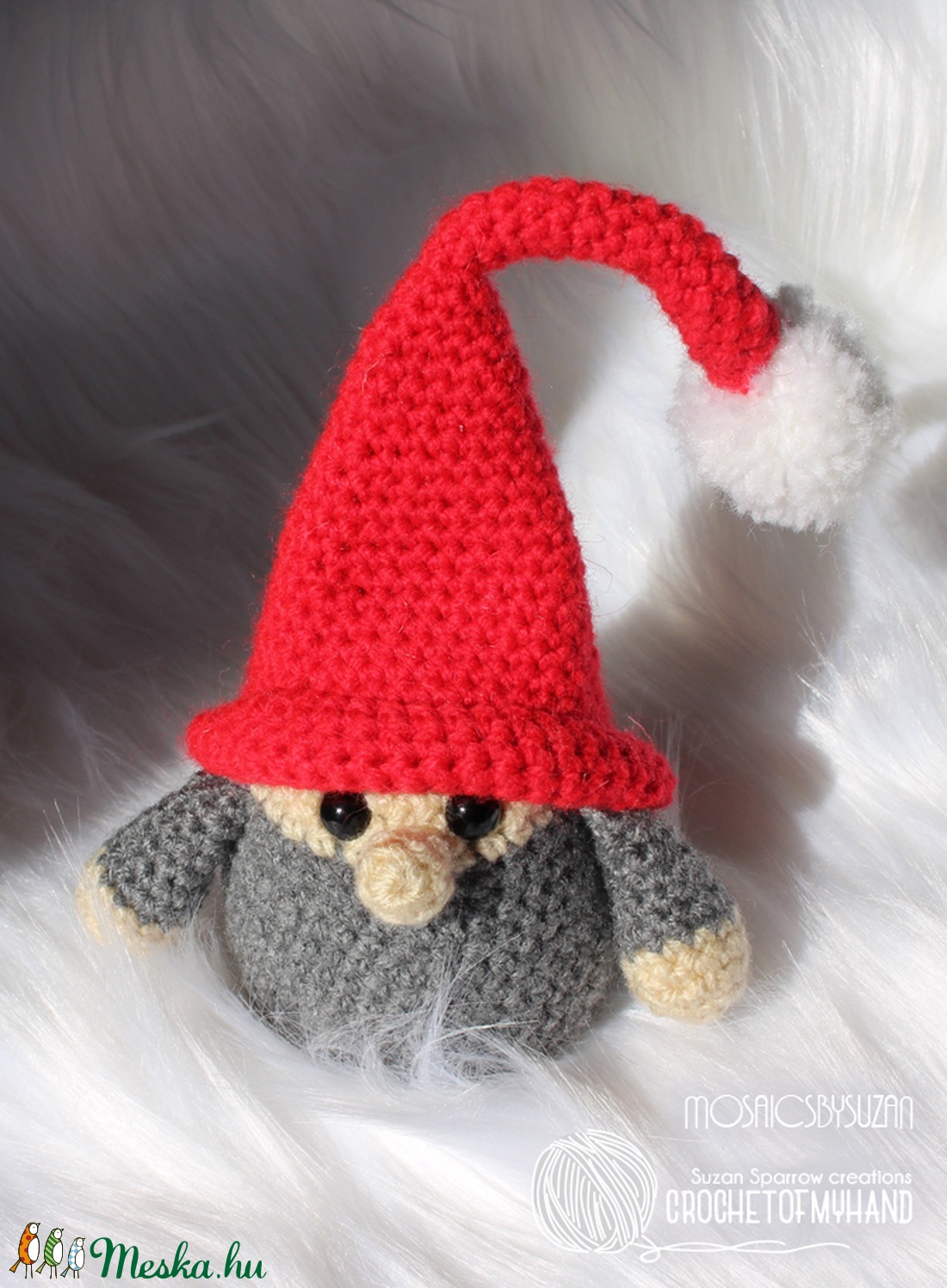 Horgolt manó amigurumi - Huba -  - Meska.hu