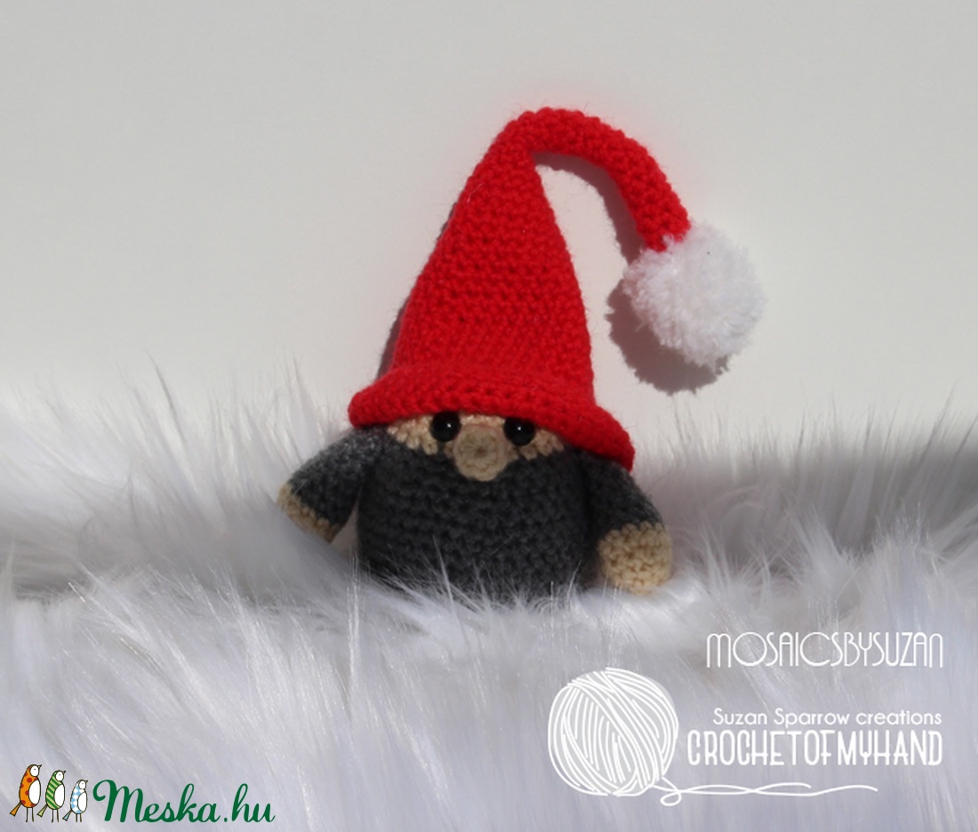 Horgolt manó amigurumi - Huba -  - Meska.hu