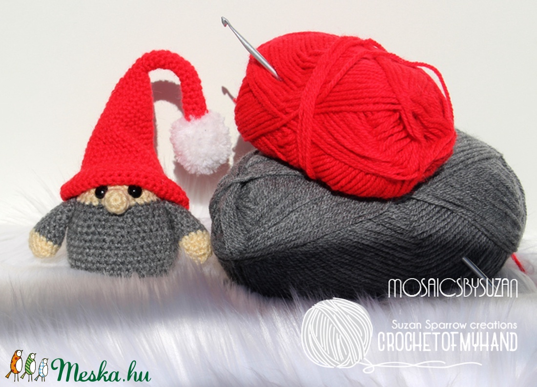 Horgolt manó amigurumi - Huba -  - Meska.hu