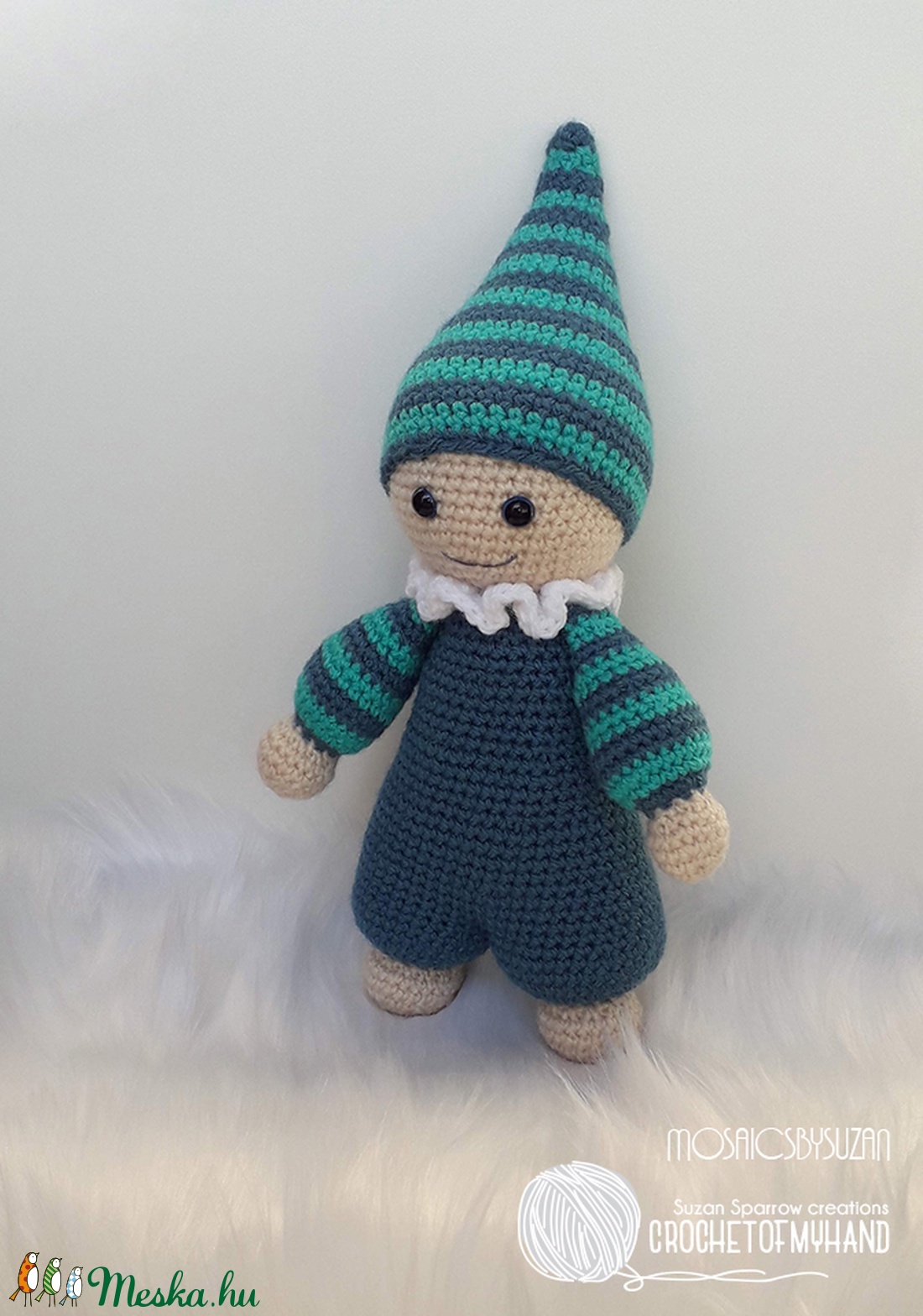 Horgolt baba amigurumi - Bálint baba - játék & sport - plüssállat & játékfigura - ember - Meska.hu