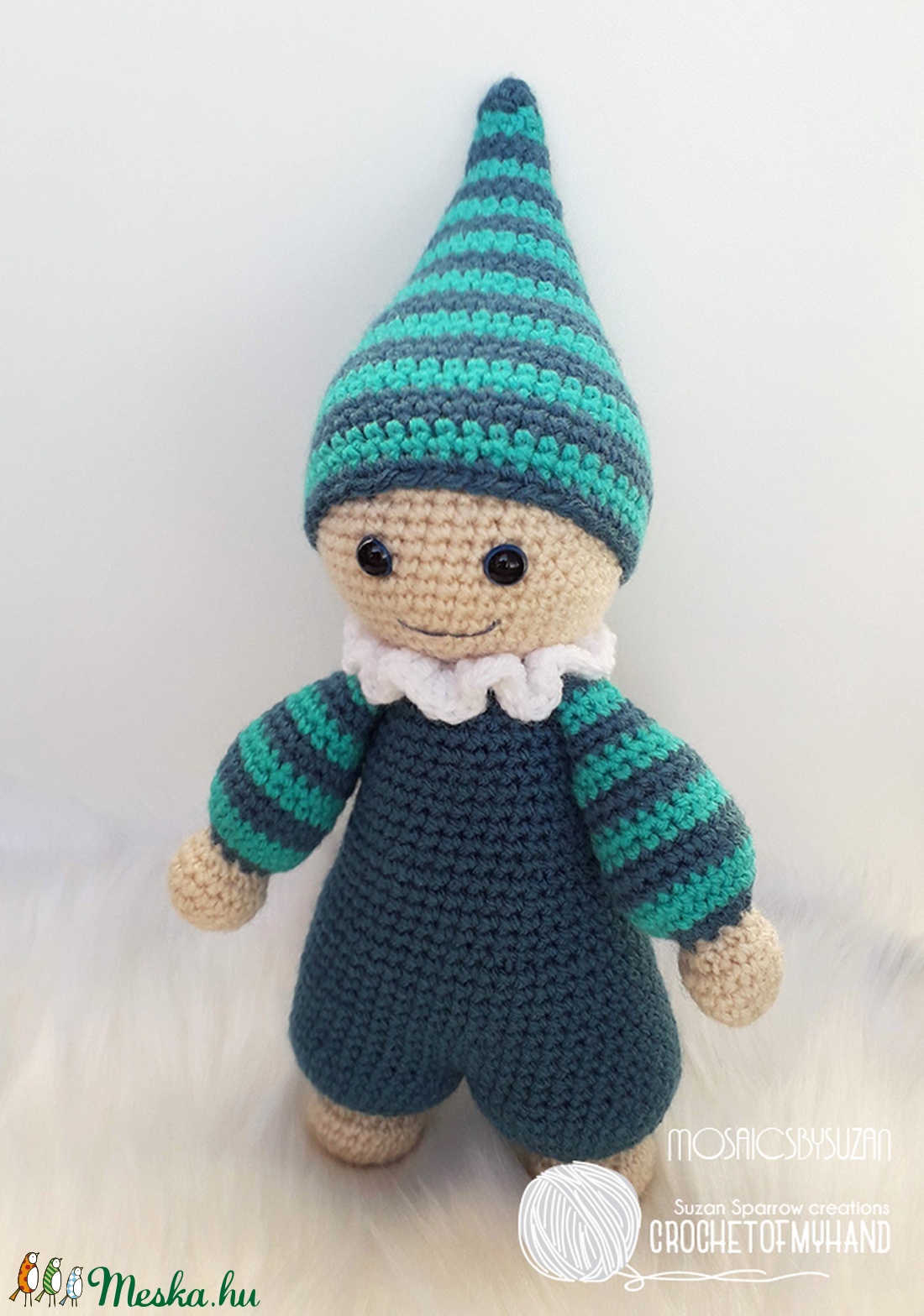 Horgolt baba amigurumi - Bálint baba - játék & sport - plüssállat & játékfigura - ember - Meska.hu
