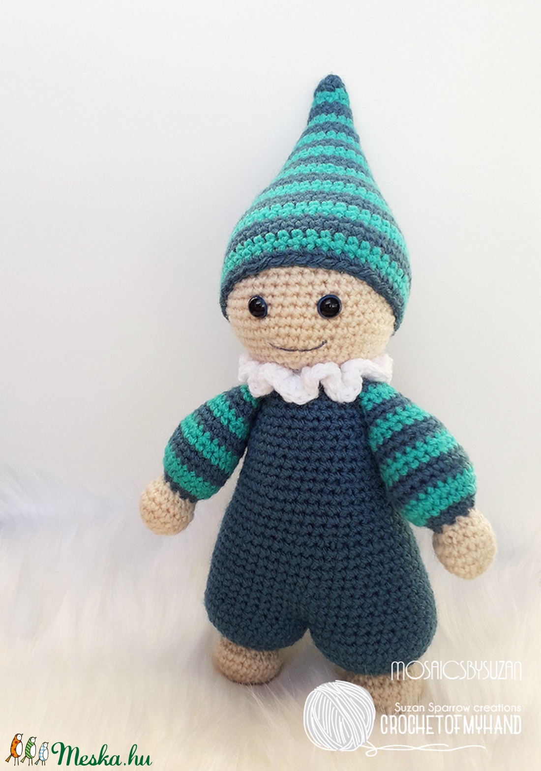 Horgolt baba amigurumi - Bálint baba - játék & sport - plüssállat & játékfigura - ember - Meska.hu