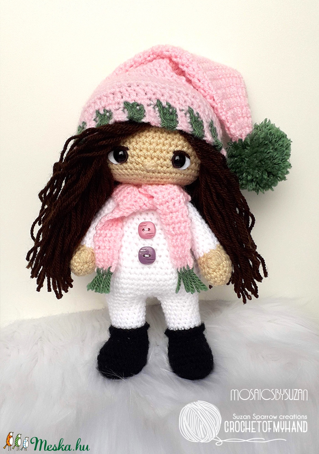 Horgolt baba amigurumi - Zsuzsi baba -  - Meska.hu