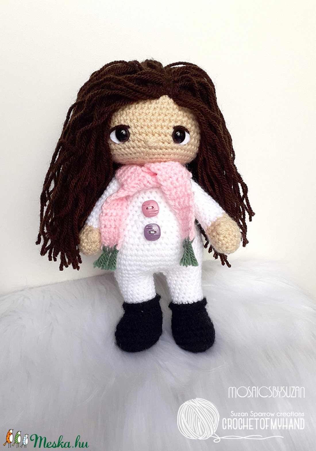 Horgolt baba amigurumi - Zsuzsi baba -  - Meska.hu