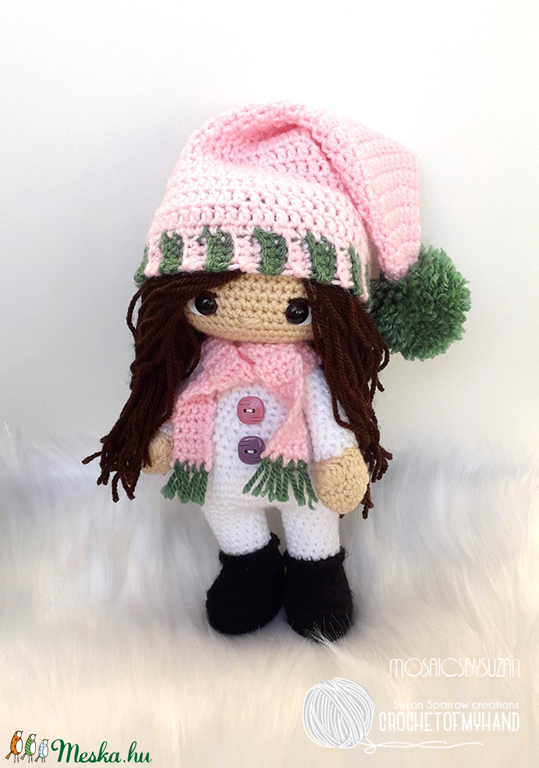 Horgolt baba amigurumi - Zsuzsi baba -  - Meska.hu