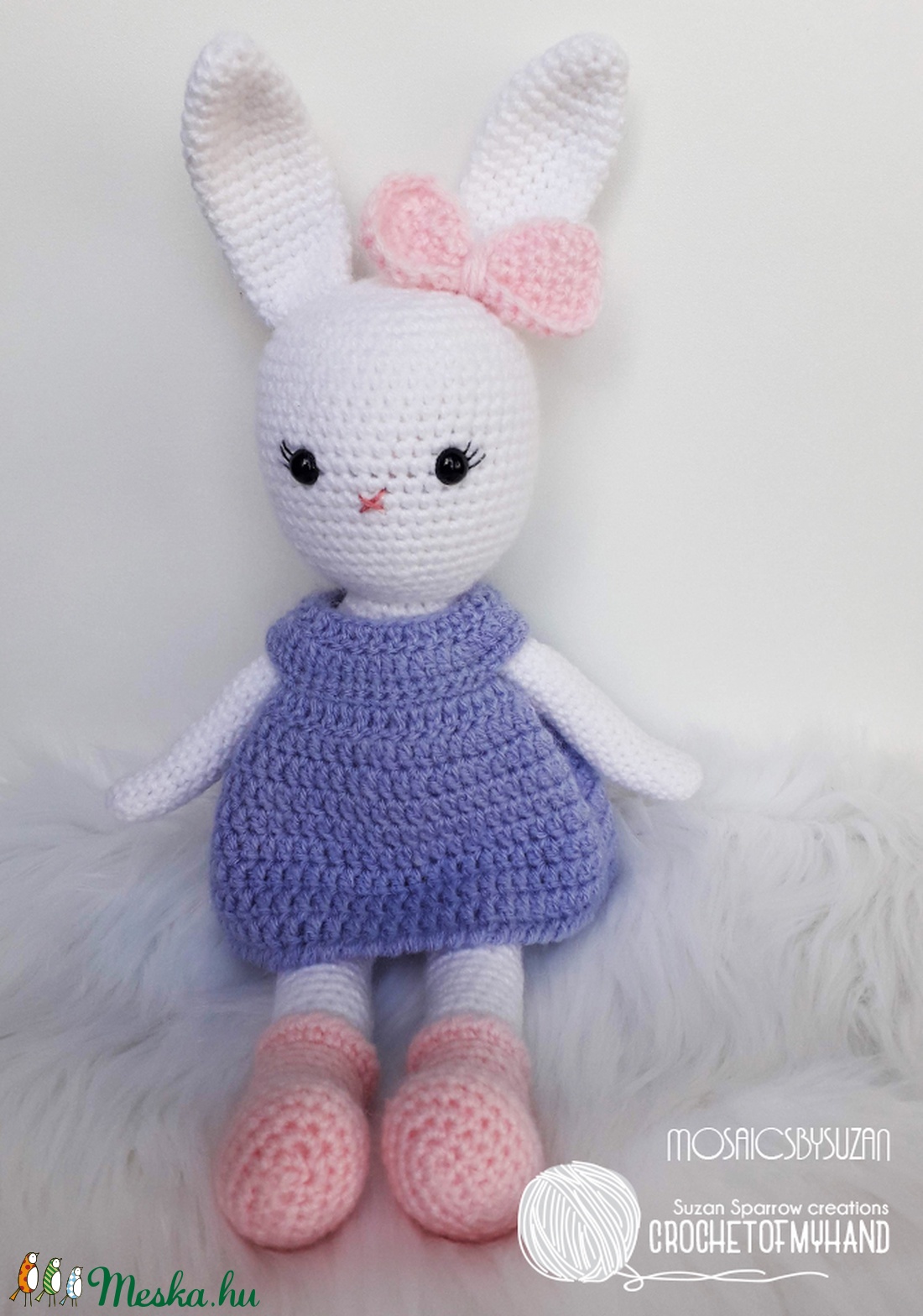 Horgolt nyuszi amigurumi - Lili - játék & sport - plüssállat & játékfigura - nyuszi - Meska.hu Horgolt nyuszi amigurumi - Lili - játék & sport - plüssállat & játékfigura - nyuszi - Meska.hu