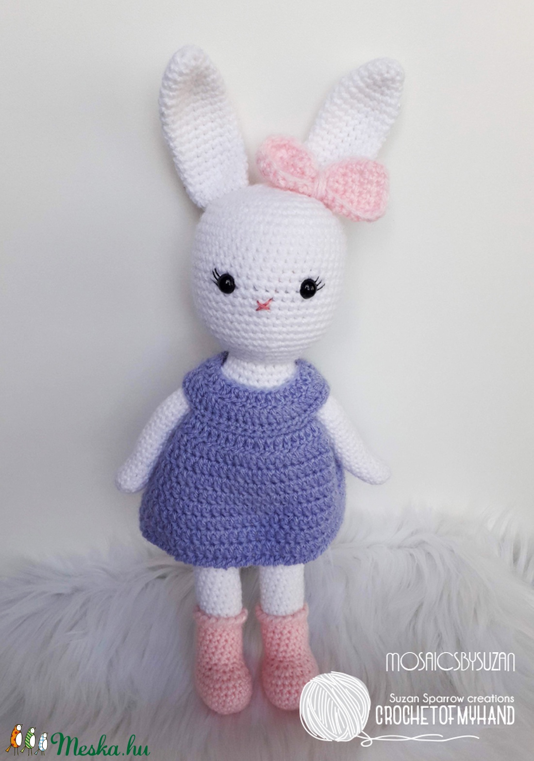 Horgolt nyuszi amigurumi - Lili - játék & sport - plüssállat & játékfigura - nyuszi - Meska.hu Horgolt nyuszi amigurumi - Lili - játék & sport - plüssállat & játékfigura - nyuszi - Meska.hu
