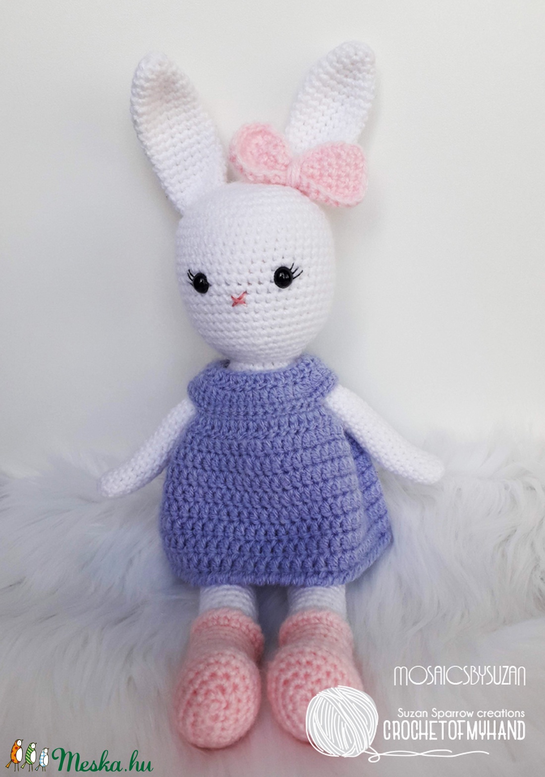 Horgolt nyuszi amigurumi - Lili - játék & sport - plüssállat & játékfigura - nyuszi - Meska.hu Horgolt nyuszi amigurumi - Lili - játék & sport - plüssállat & játékfigura - nyuszi - Meska.hu