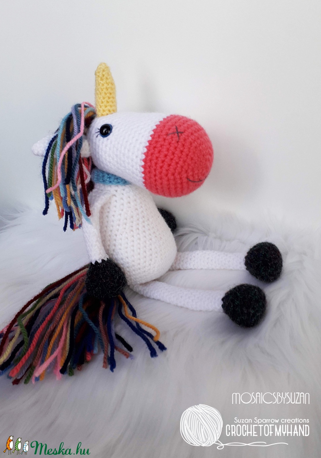 Horgolt unikornis amigurumi - Málna - játék & sport - plüssállat & játékfigura - unikornis - Meska.hu Horgolt unikornis amigurumi - Málna - játék & sport - plüssállat & játékfigura - unikornis - Meska.hu