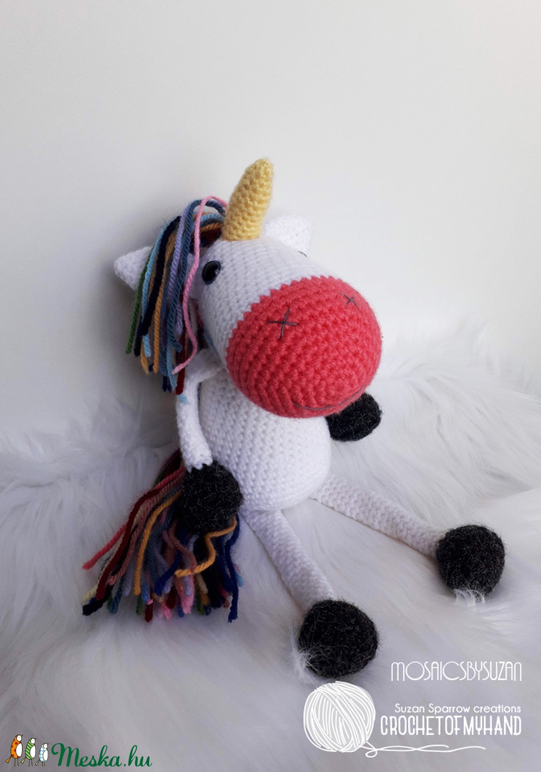 Horgolt unikornis amigurumi - Málna - játék & sport - plüssállat & játékfigura - unikornis - Meska.hu Horgolt unikornis amigurumi - Málna - játék & sport - plüssállat & játékfigura - unikornis - Meska.hu