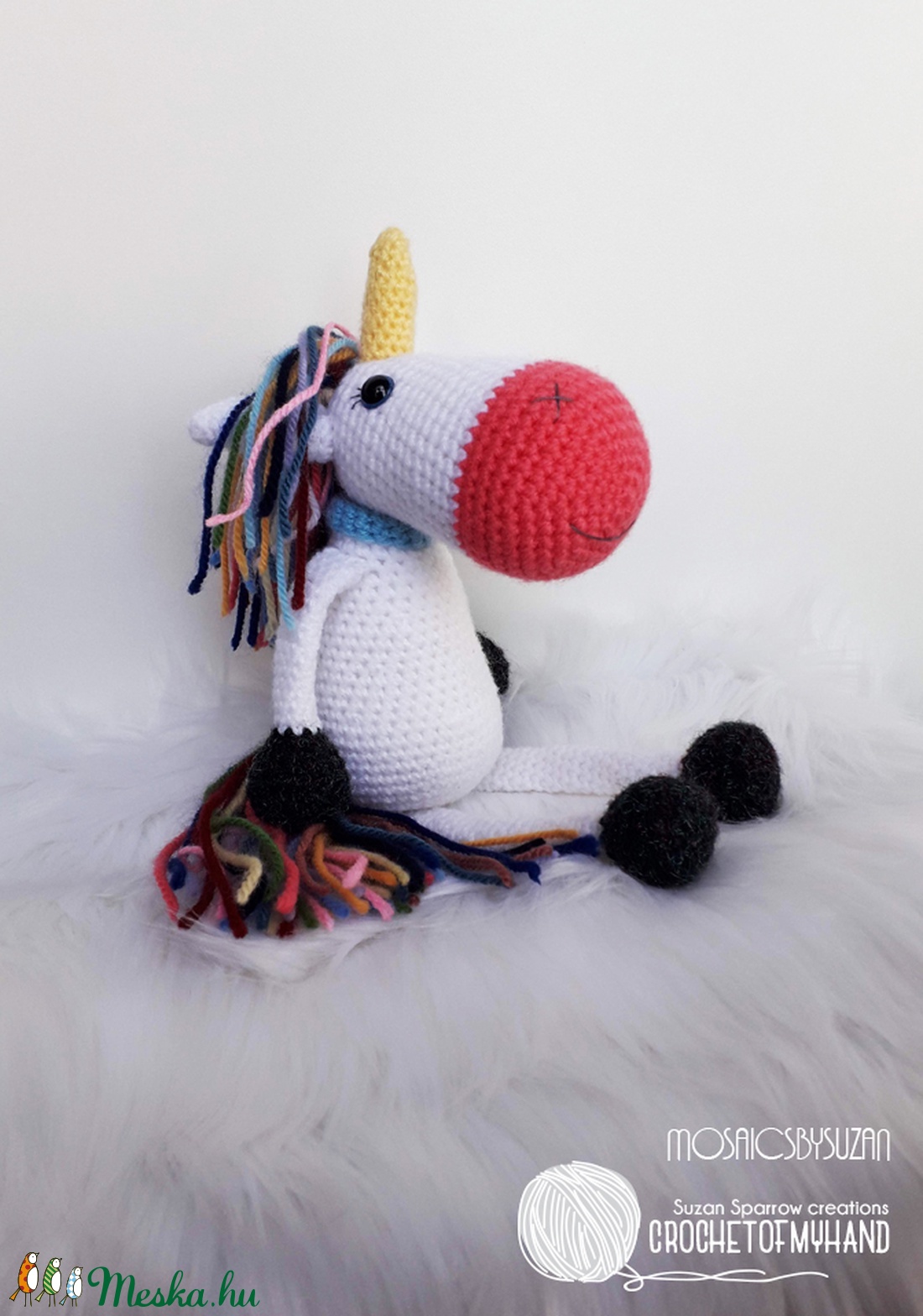 Horgolt unikornis amigurumi - Málna - játék & sport - plüssállat & játékfigura - unikornis - Meska.hu Horgolt unikornis amigurumi - Málna - játék & sport - plüssállat & játékfigura - unikornis - Meska.hu