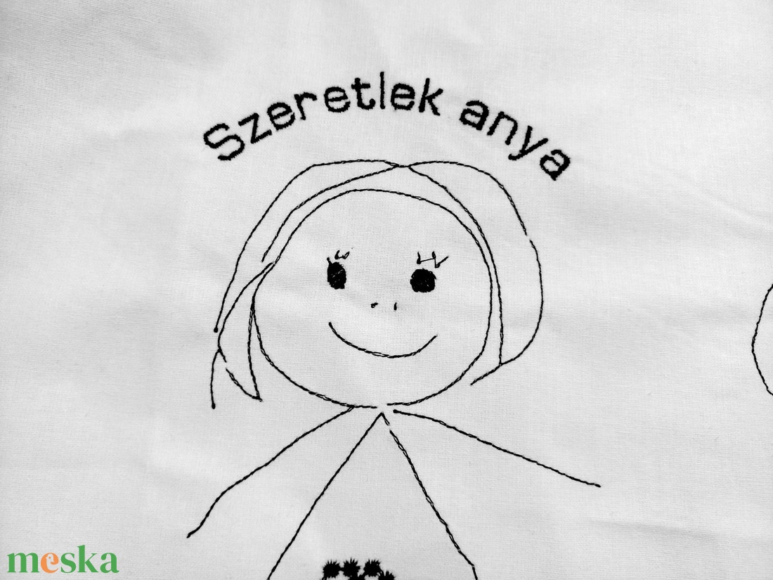 Gyermekrajzból hímzés - karácsony - karácsonyi ajándékozás - karácsonyi ajándékcsomagolás - Meska.hu Gyermekrajzból hímzés - karácsony - karácsonyi ajándékozás - karácsonyi ajándékcsomagolás - Meska.hu
