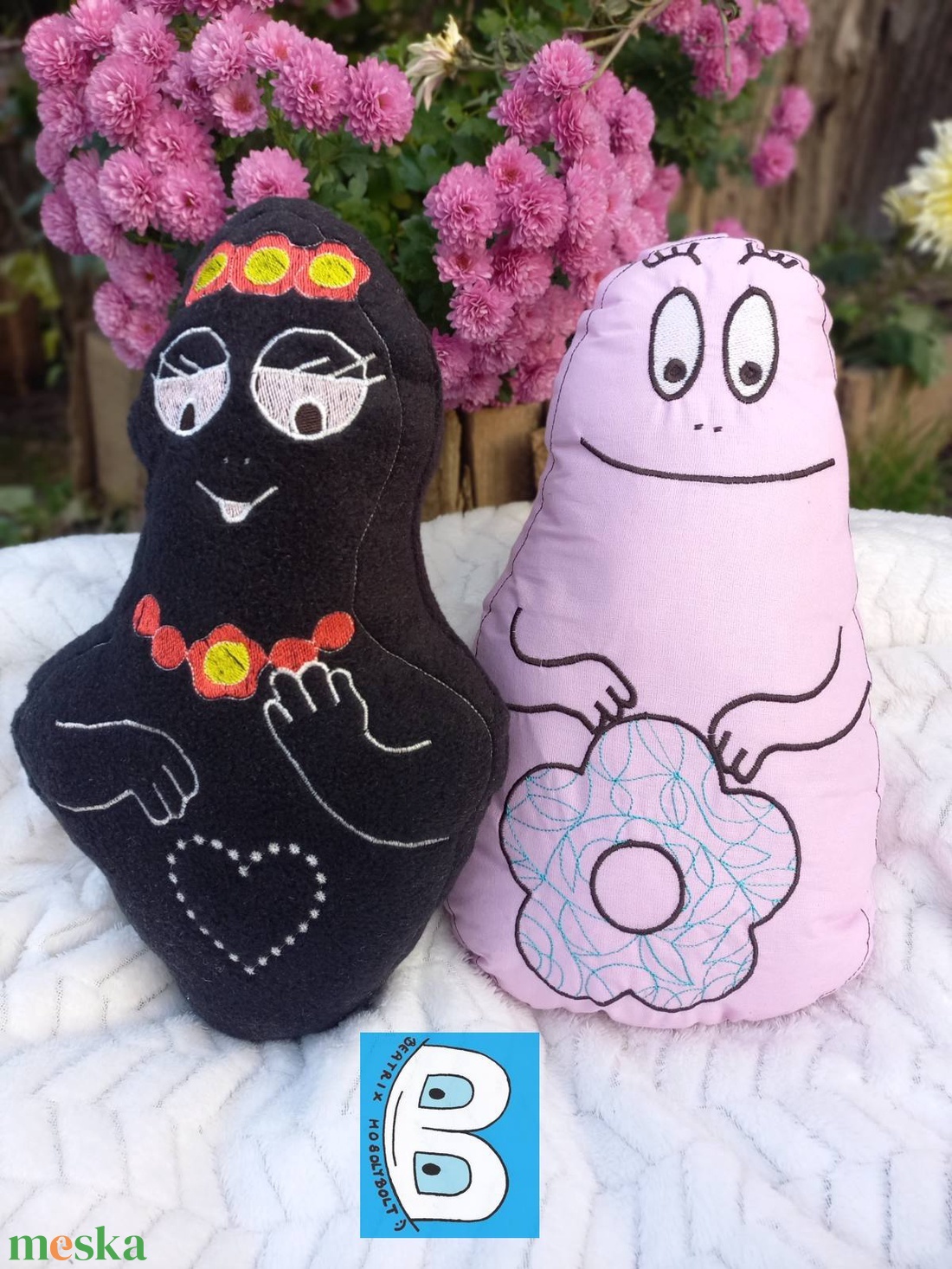 Barbapapa és Barbamama 2db os szett - játék & sport - plüssállat & játékfigura - más figura - Meska.hu