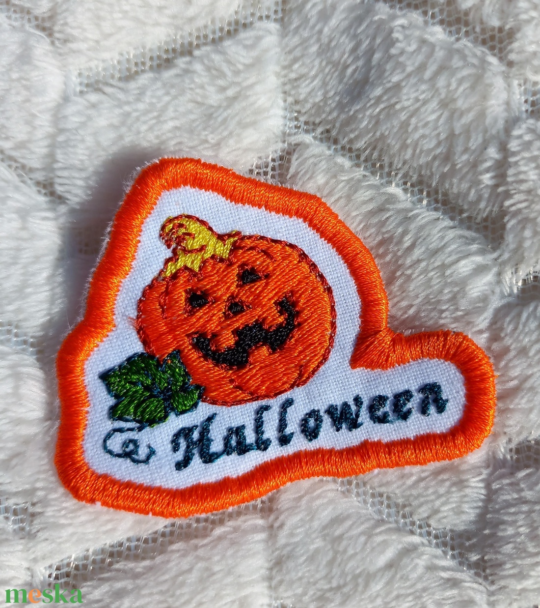 Felvarrható és vasalható Halloween őszi tök - otthon & életmód - dekoráció - halloween - halloweeni jelmez és kiegészítők - Meska.hu