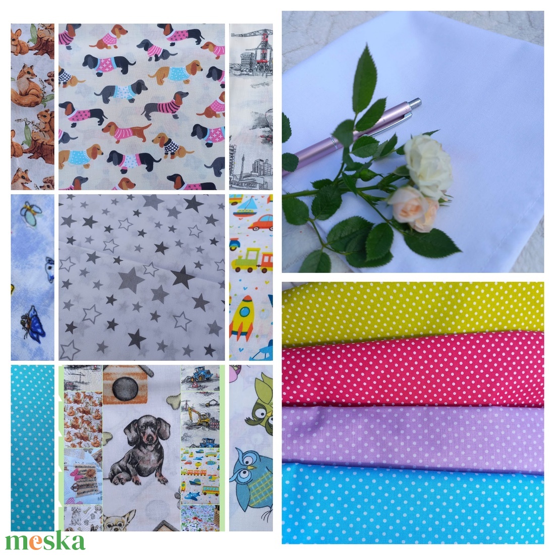 Textilszalvéta, többféle mintával, suliba, oviba - otthon & életmód - konyhafelszerelés, tálalás - konyhai textil - szalvéta - Meska.hu