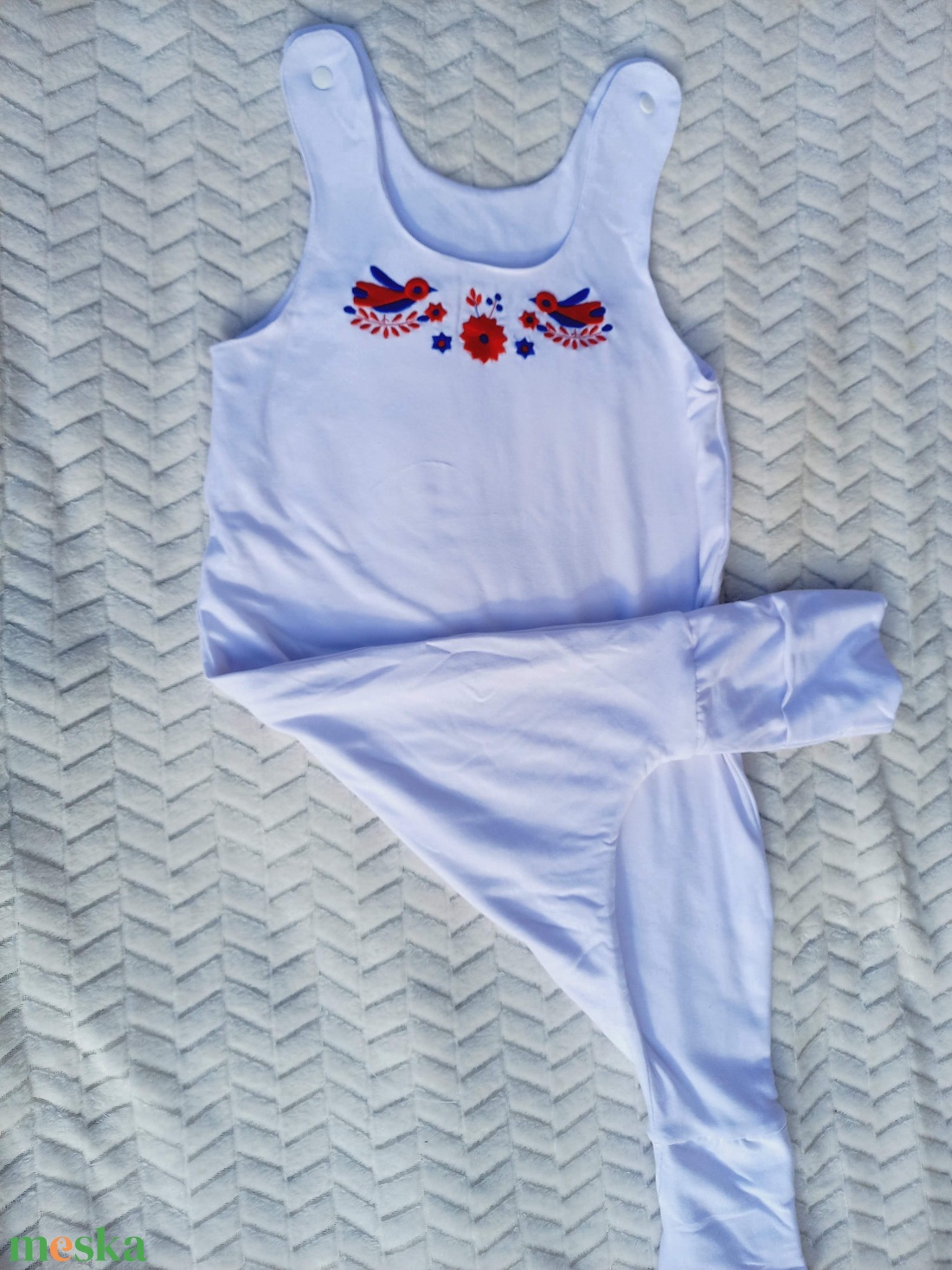 92-98 Mosolymanó tipegő hálózsák � népi, Palóc mintával hímzett - baba - mama - babaruházat - tipegőhálózsák - Meska.hu