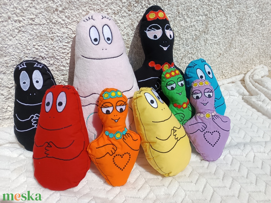 Barbacsalád plüss Barbapapával, mamával  - játék & sport - plüssállat & játékfigura - plüss mesefigurák - Meska.hu