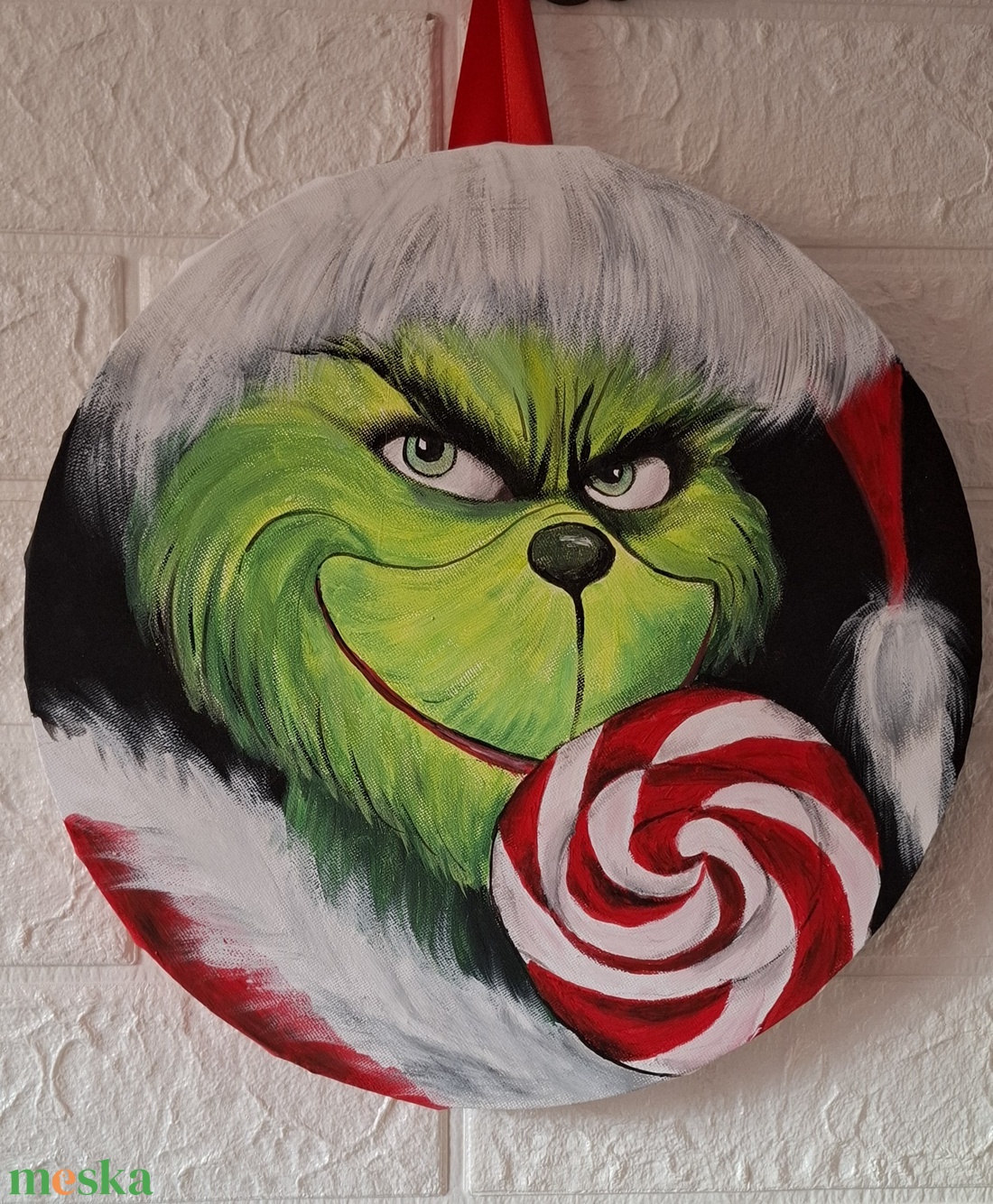 Grincs - karácsony - karácsonyi lakásdekoráció - karácsonyi ajtódíszek - Meska.hu