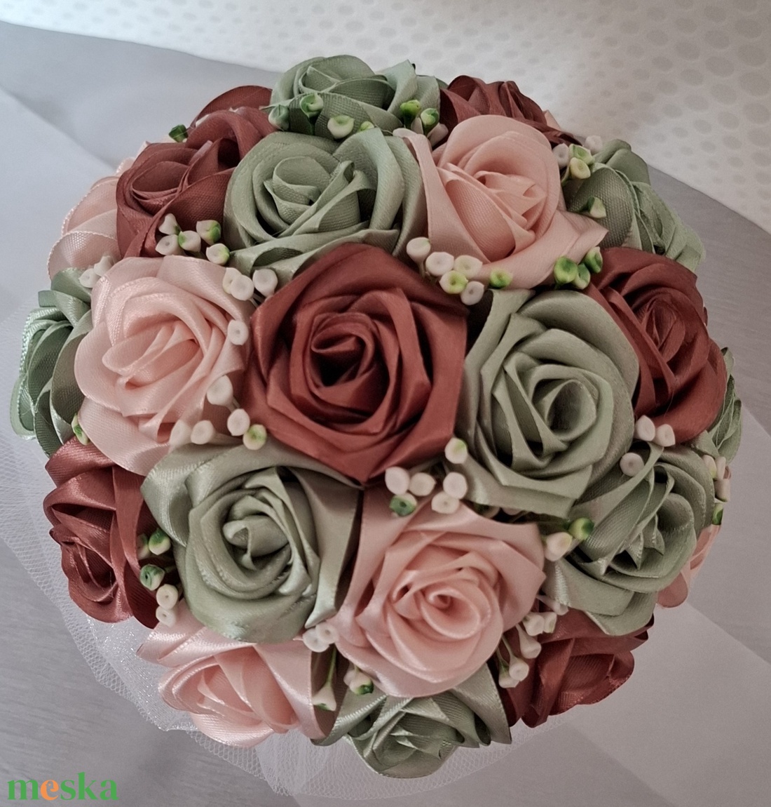 Örökcsokor - esküvő - menyasszonyi- és dobócsokor - Meska.hu