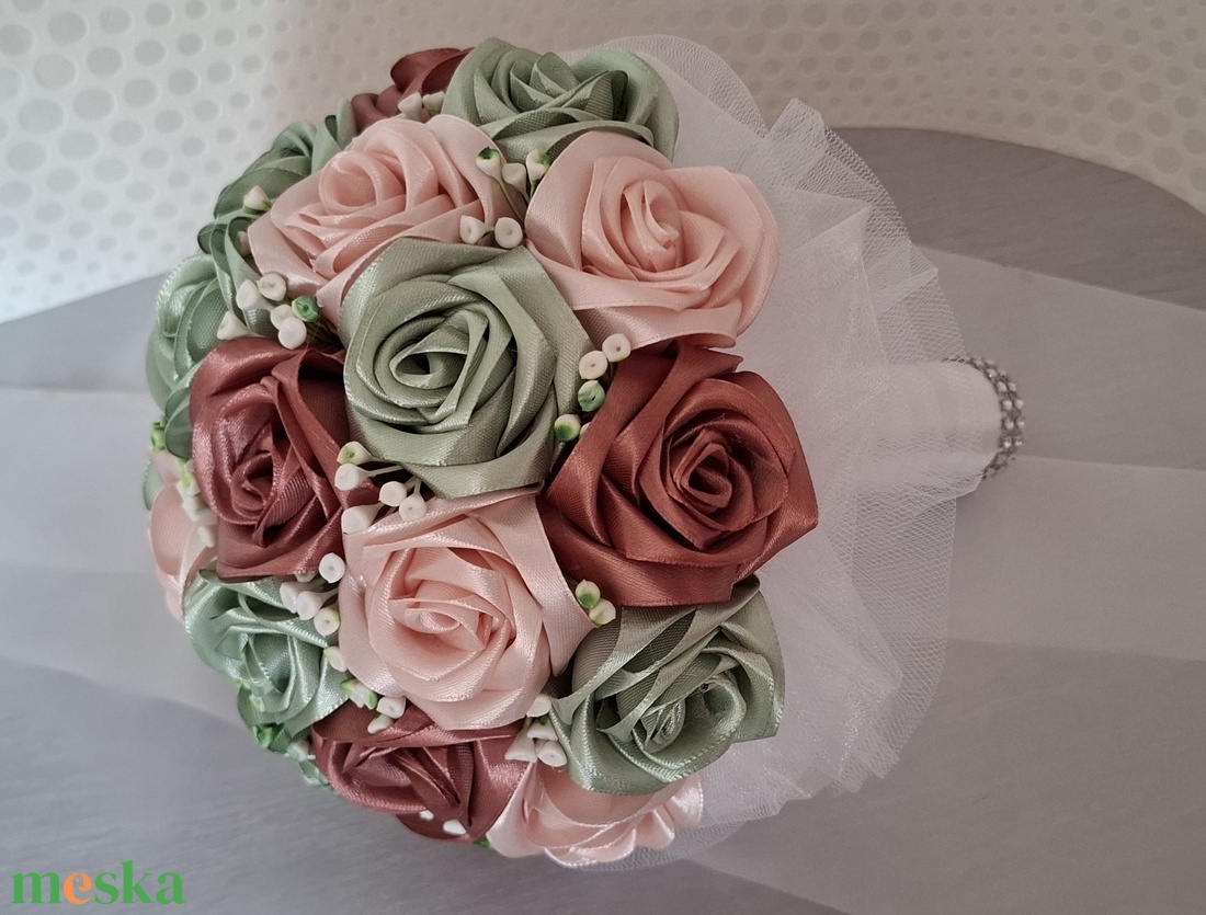 Örökcsokor - esküvő - menyasszonyi- és dobócsokor - Meska.hu