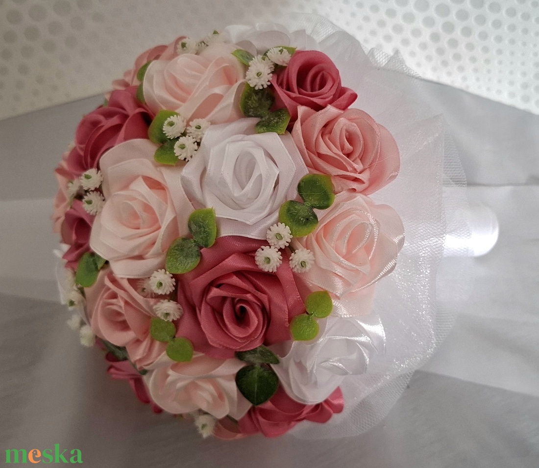 Örökcsokor - esküvő - menyasszonyi- és dobócsokor - Meska.hu
