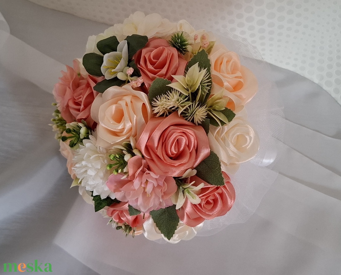 Örökcsokor - esküvő - menyasszonyi- és dobócsokor - Meska.hu