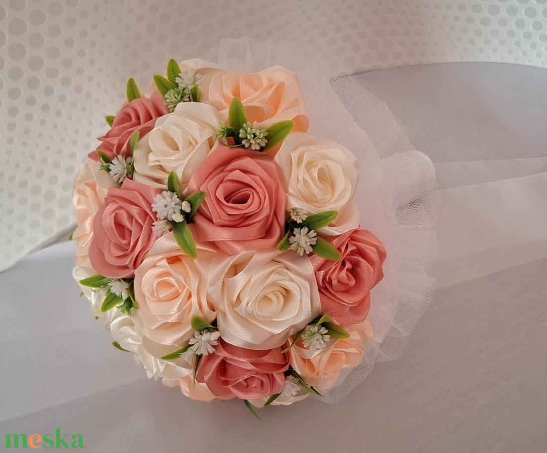 Örökcsokor - esküvő - menyasszonyi- és dobócsokor - Meska.hu