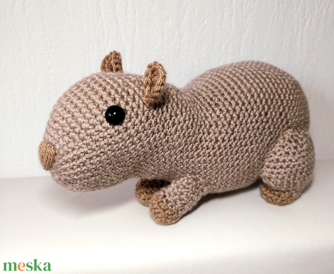 Horgolt capybara - játék & sport - plüssállat & játékfigura - plüss mesefigurák - Meska.hu Horgolt capybara - játék & sport - plüssállat & játékfigura - plüss mesefigurák - Meska.hu